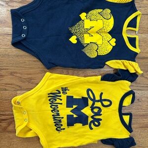 Baby girl University of Michigan Bodysuit